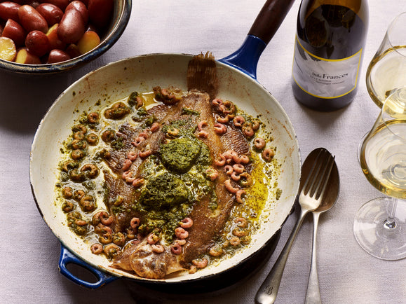 Lemon Sole with Sorrel and Shrimp Butter