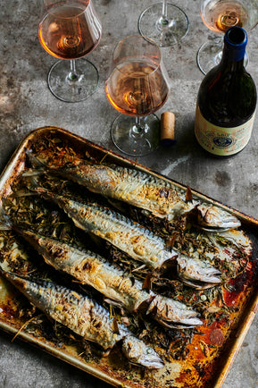 Roasted Mackerel with Agrodolce